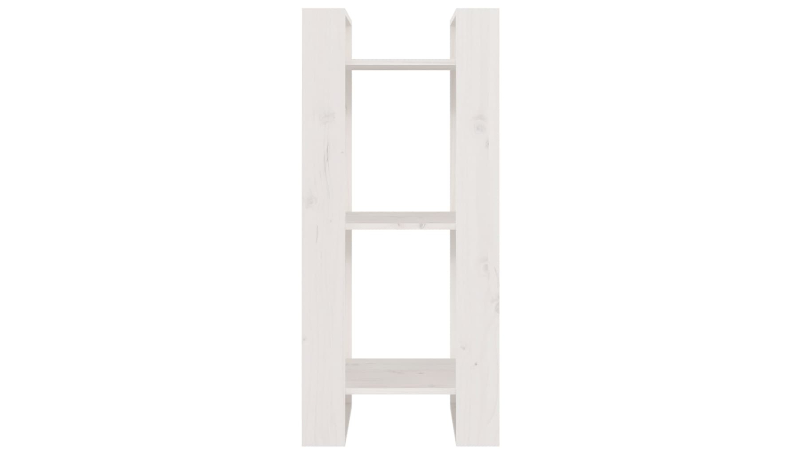 vidaXL White Solid Pine Wood 41 x 35 x 91cm Book Cabinet Room Divider