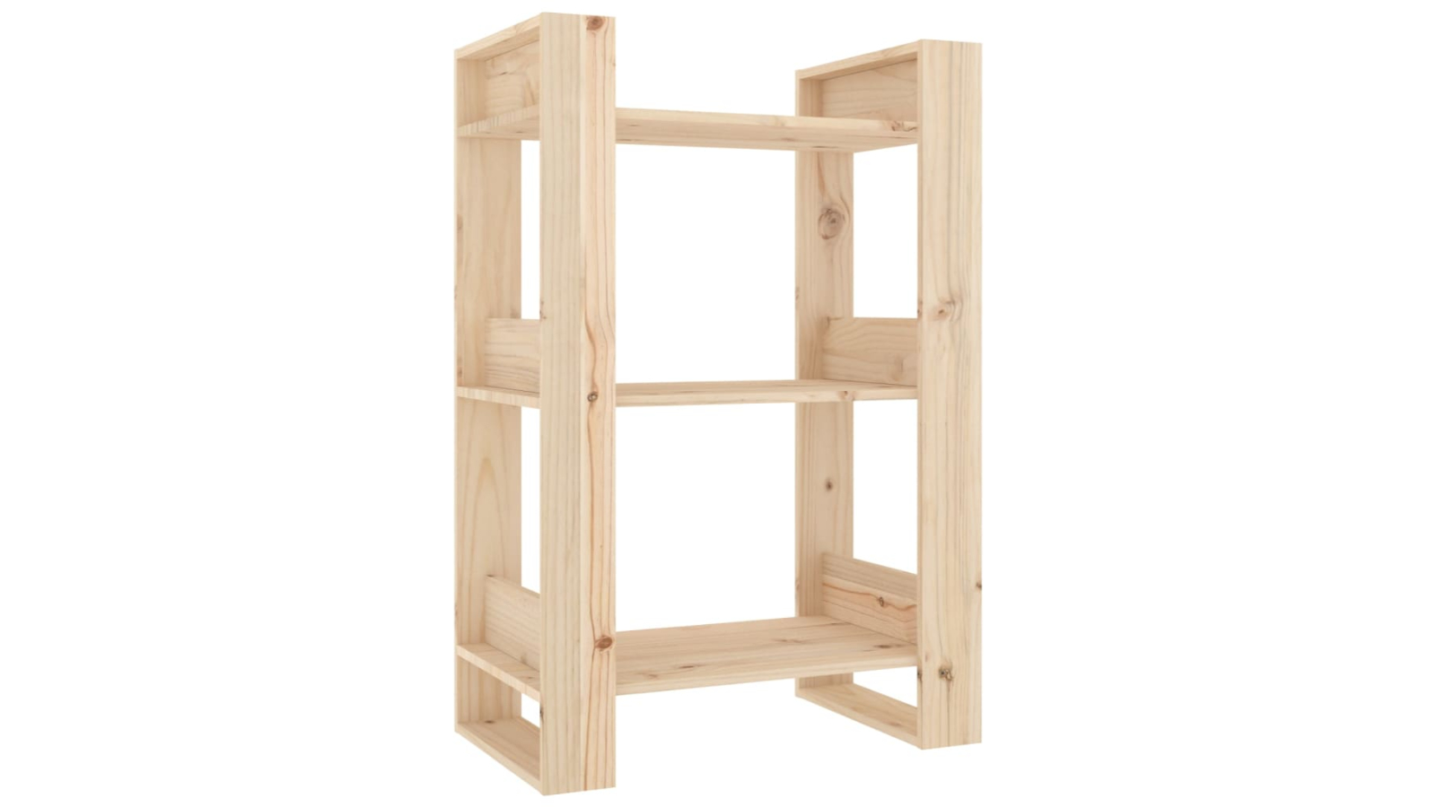 vidaXL Solid Pine Wood 60 x 35 x 91cm Book Cabinet/Room Divider 