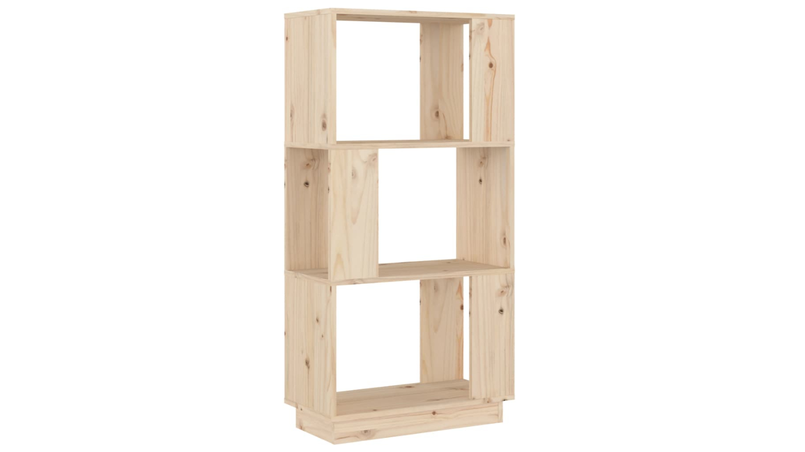 vidaXL Solid Pine Wood 51 x 25 x 101cm Book Cabinet/Room Divider 