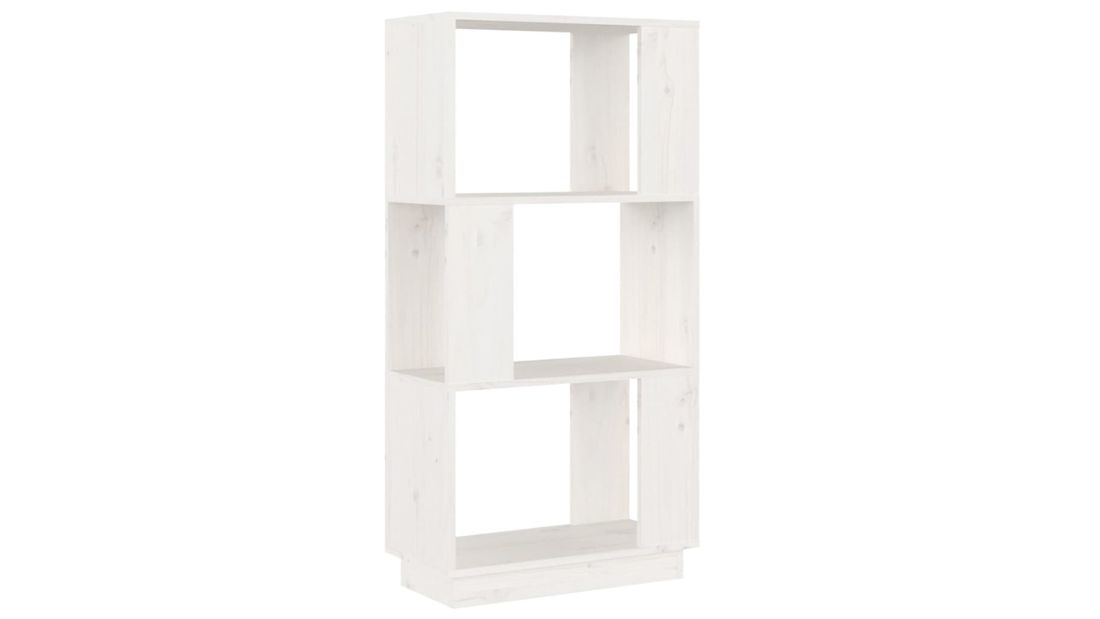 vidaXL White Solid Pine Wood 51 x 25 x 101cm Book Cabinet/Room Divider