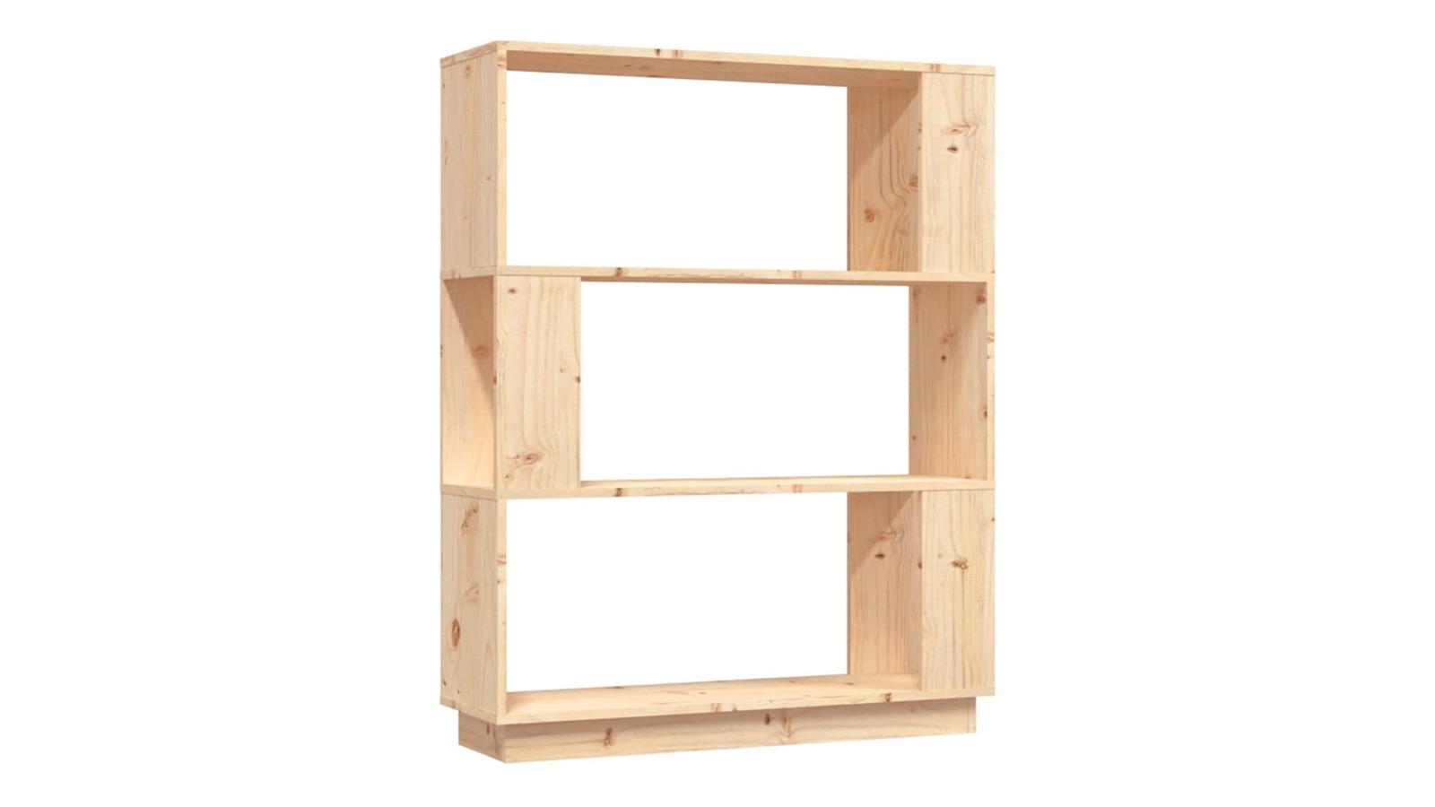 vidaXL Solid Pine Wood 80 x 25 x 101cm Book Cabinet/Room Divider