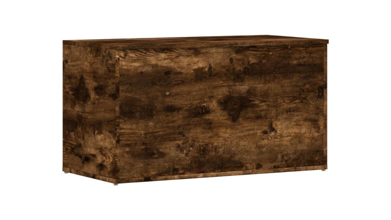 vidaXL 84 x 42 x 46cm Engineered Wood Storage Chest - Smoked Oak