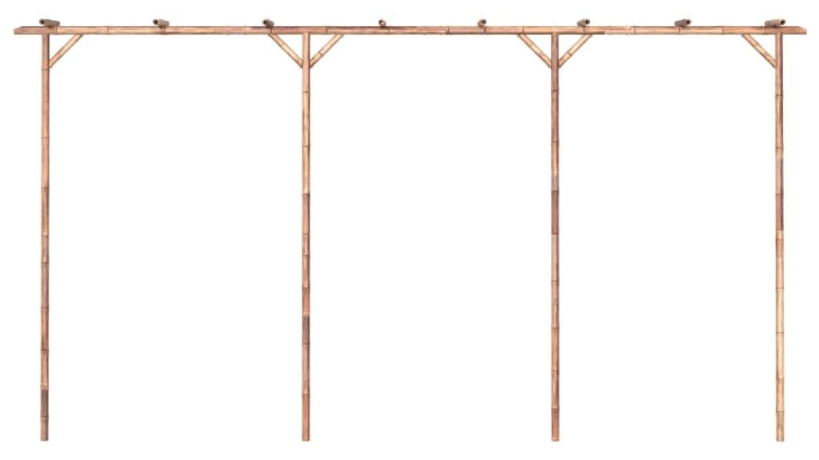 vidaXL Bamboo 385 x 40 x 205cm Pergola 
