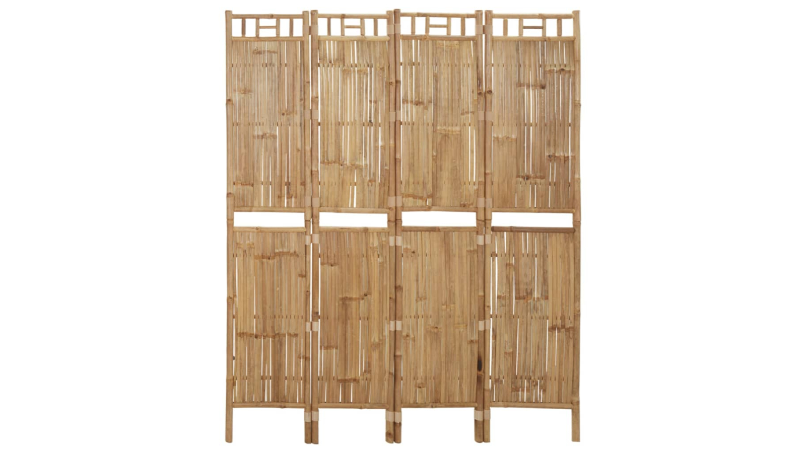 vidaXL 4-Panel Bamboo 160 x 180cm Room Divider