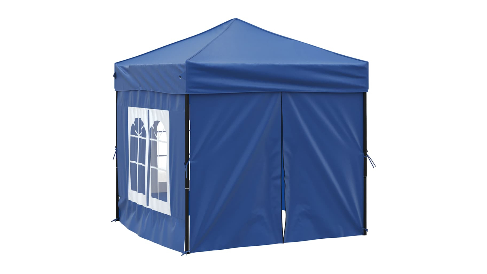 vidaXL Blue Folding Party Tent with Sidewall - 2 x 2metre