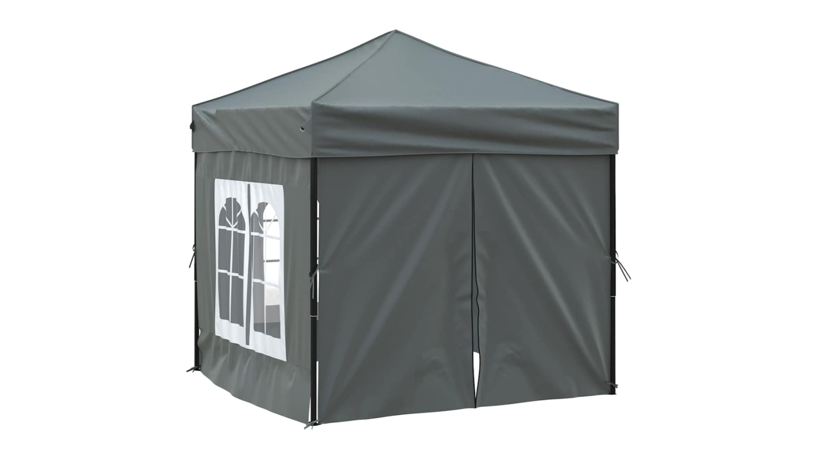 vidaXL 2 x 2metre Folding Party Tent with Sidewall - Anthracite 