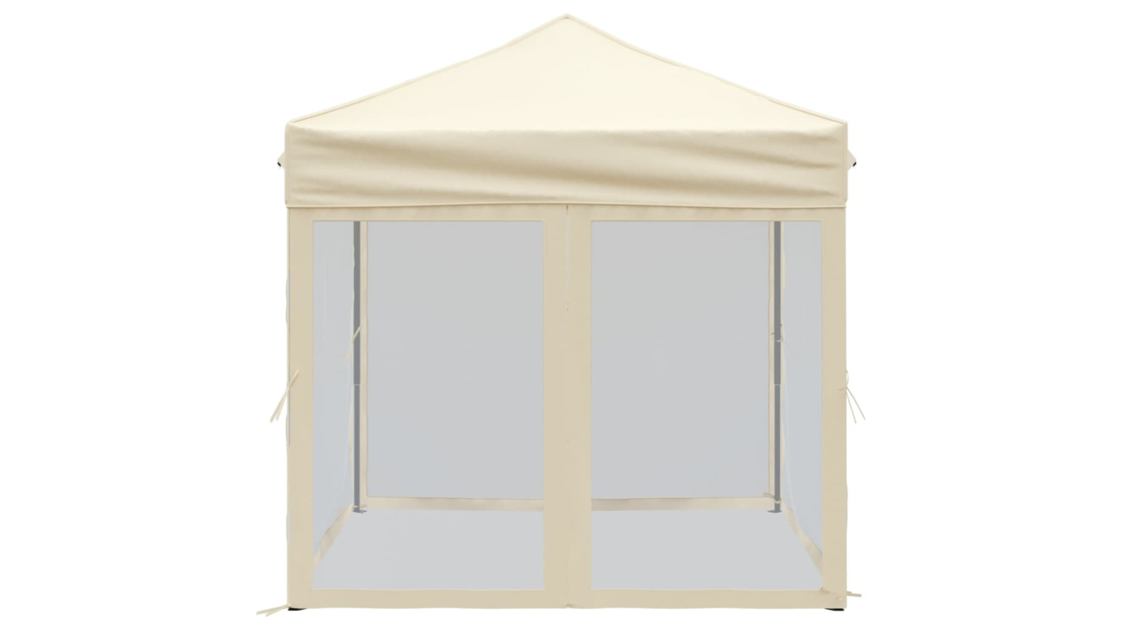 vidaXL 2 x 2metre Folding Party Tent with Sidewall -  Cream