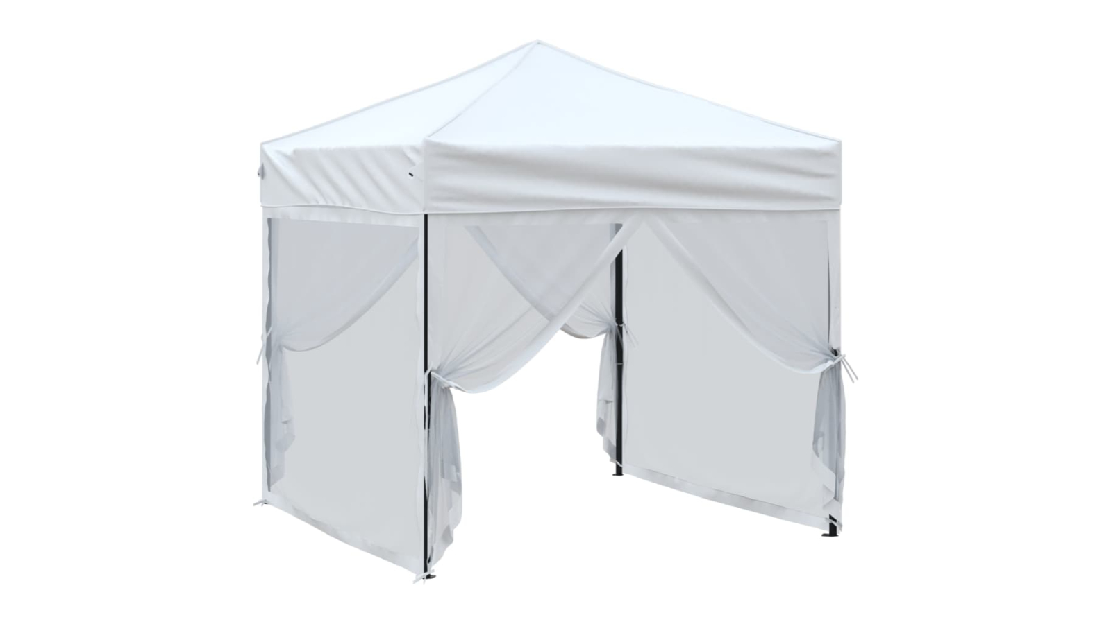 vidaXL 2 x 2metre Folding Party Tent with Sidewall - White