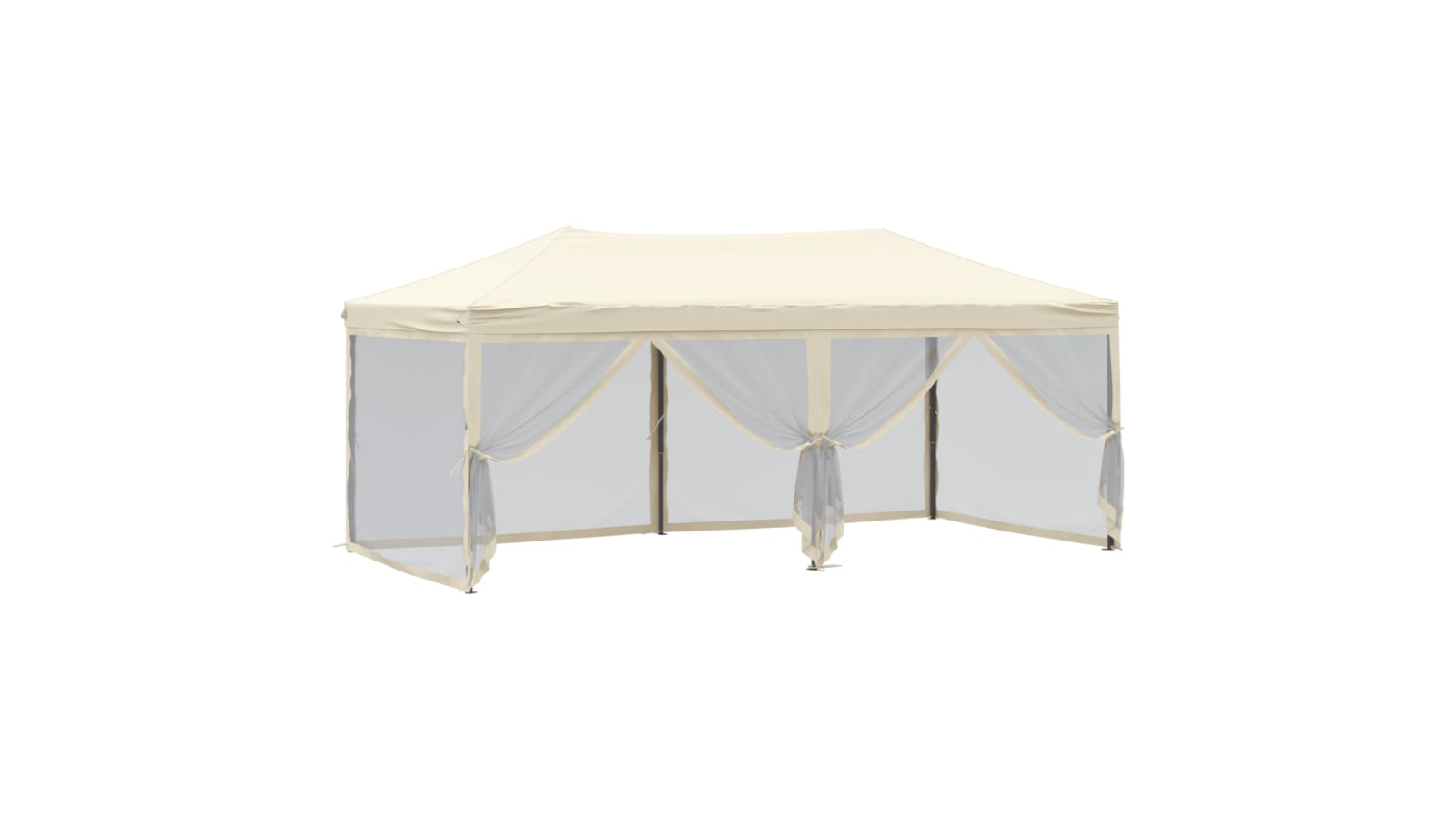 vidaXL 3 x 6metre Folding Party Tent with Sidewall - Cream