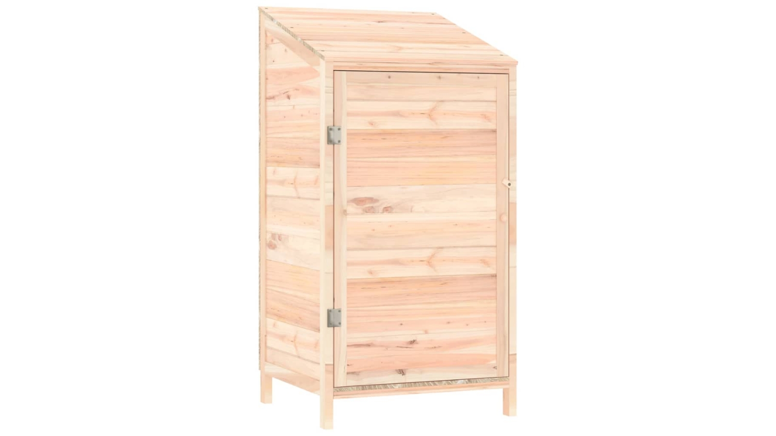 vidaXL Solid Wood Fir Garden Shed - 55 x 52 x 112cm