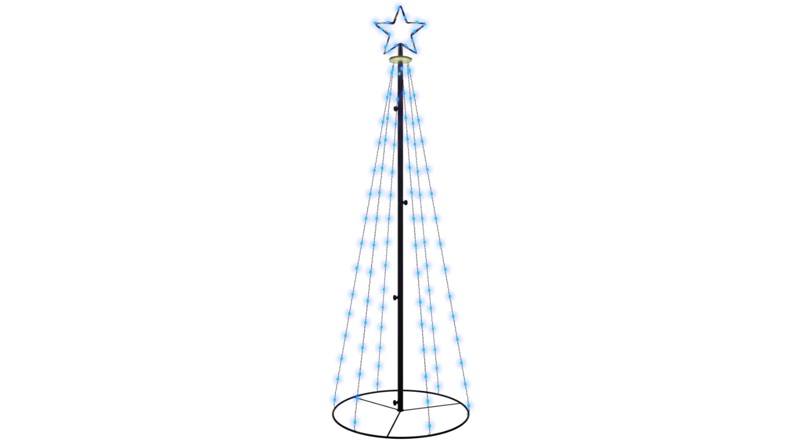 vidaXL Christmas Cone Tree Blue 108 LEDs - 70 x 180cm