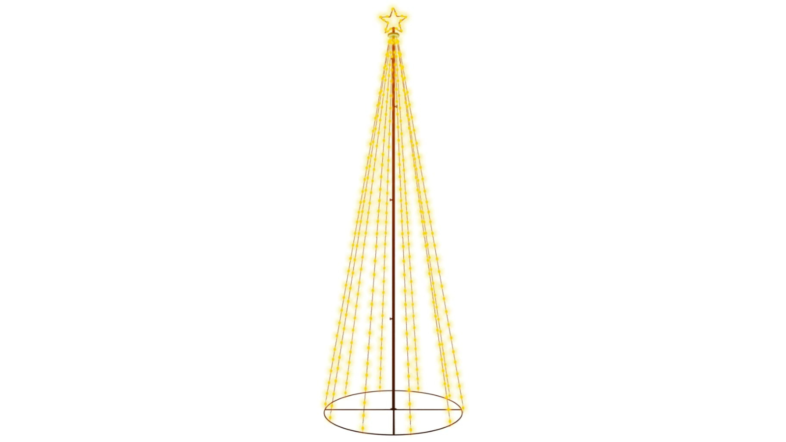 vidaXL Warm White Christmas Cone Tree 310 LED - 100 x 300cm