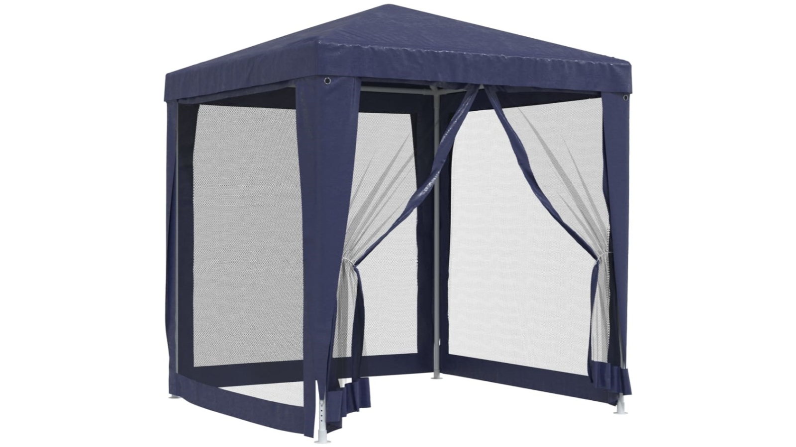 vidaXL HDPE 2 x 2metre Party Tent with 4 Mesh Sidewalls - Blue