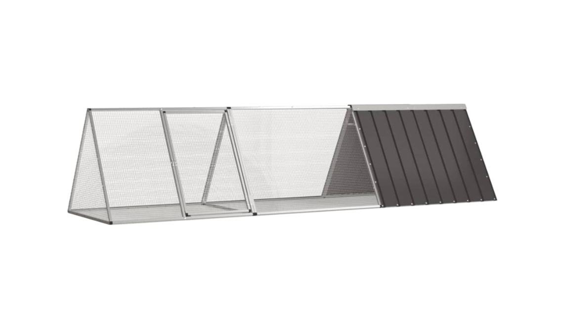 vidaXL Anthracite Rabbit Cage
