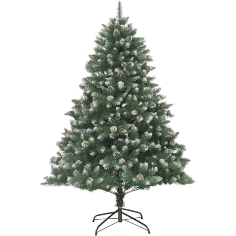 vidaXL PVC Artificial Green Christmas Tree with Stand - 240cm