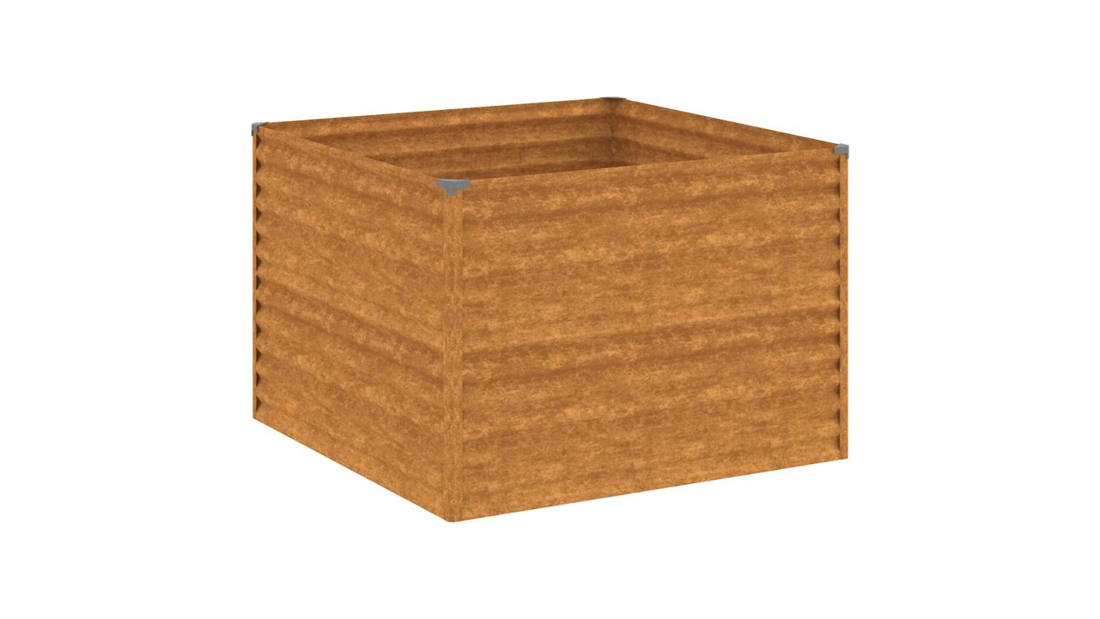 vidaXL Corten Steel Garden Raised Bed - 100 x 100 x 69cm