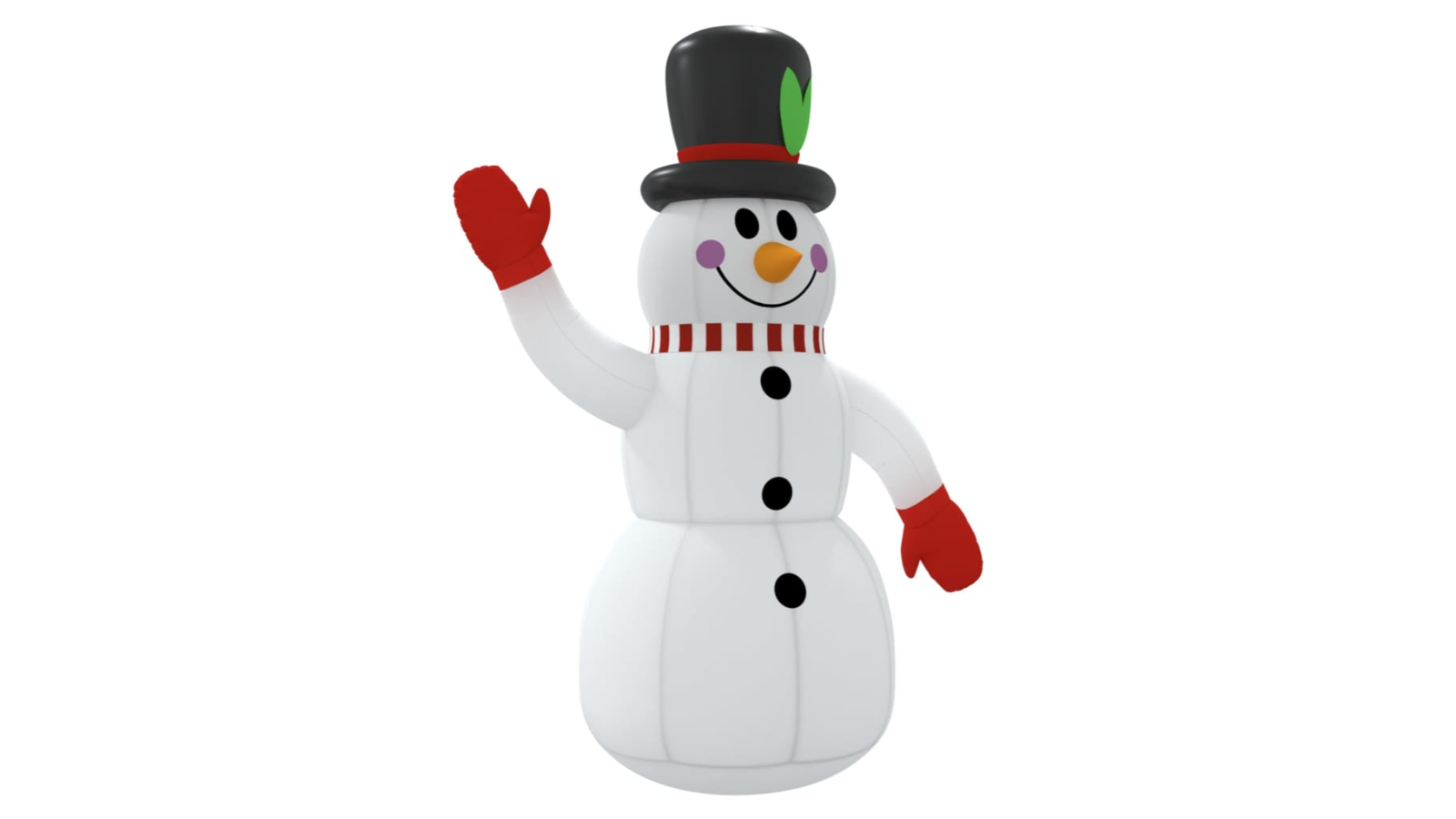 vidaXL Christmas Inflatable Snowman with LEDs - 120cm