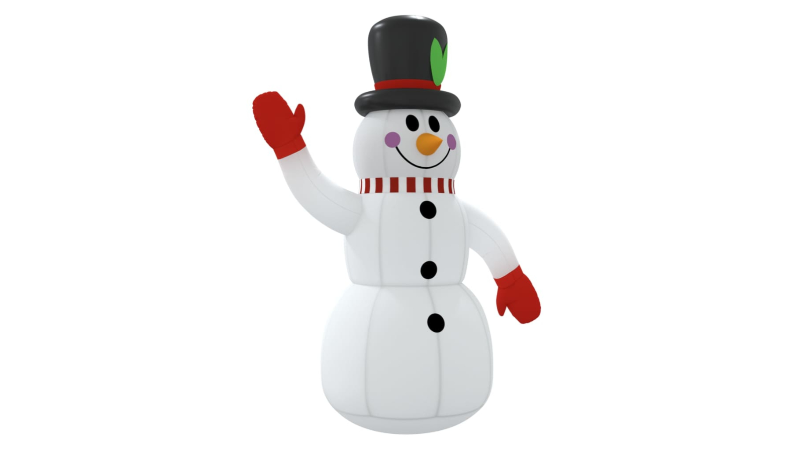 vidaXL Christmas Inflatable Snowman with LEDs - 240cm