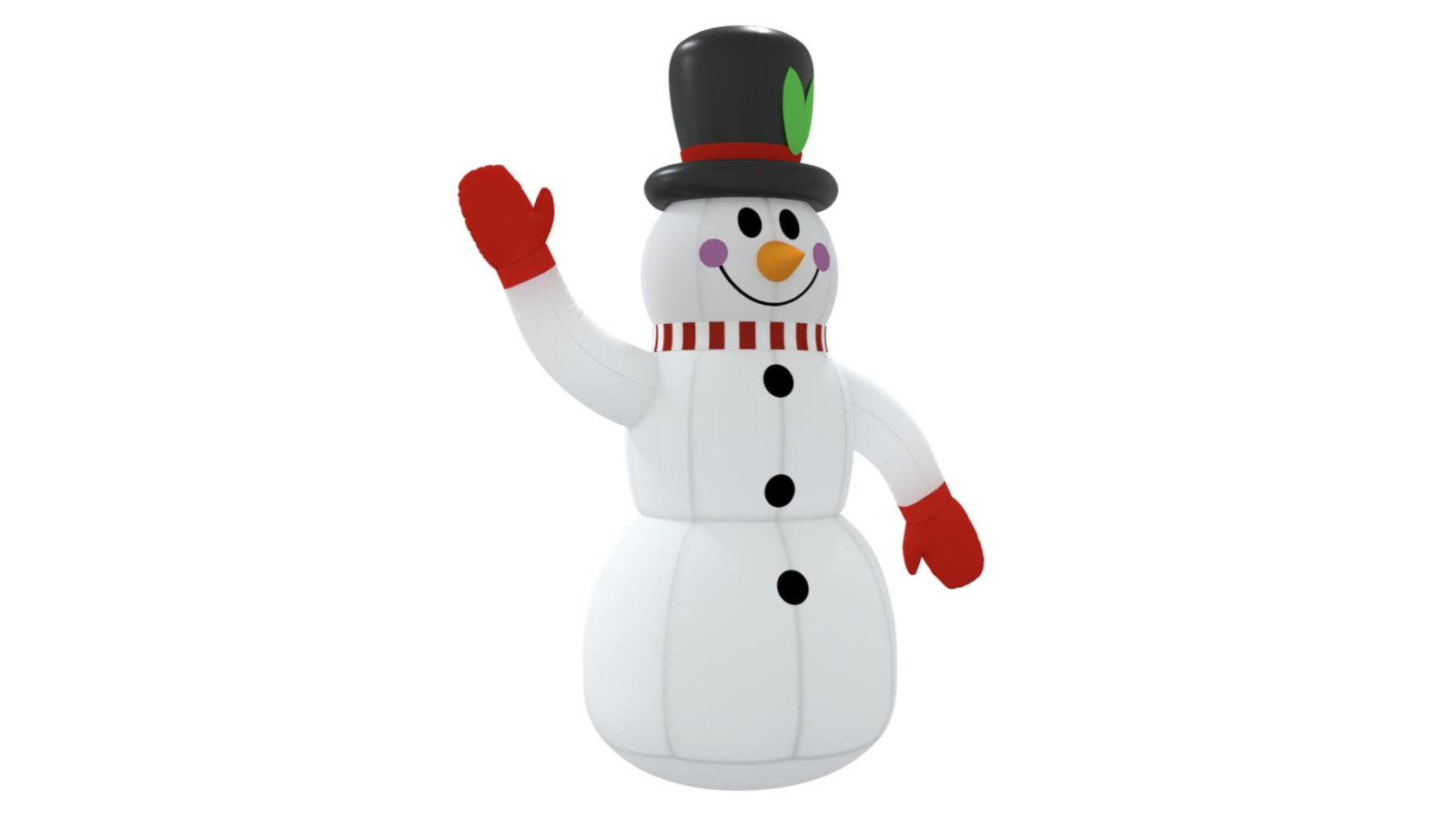 vidaXL Christmas Inflatable Snowman with LEDs - 300cm