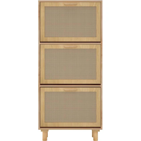 vidaXL 52 x 25 x 115cm Shoe Cabinet - Brown