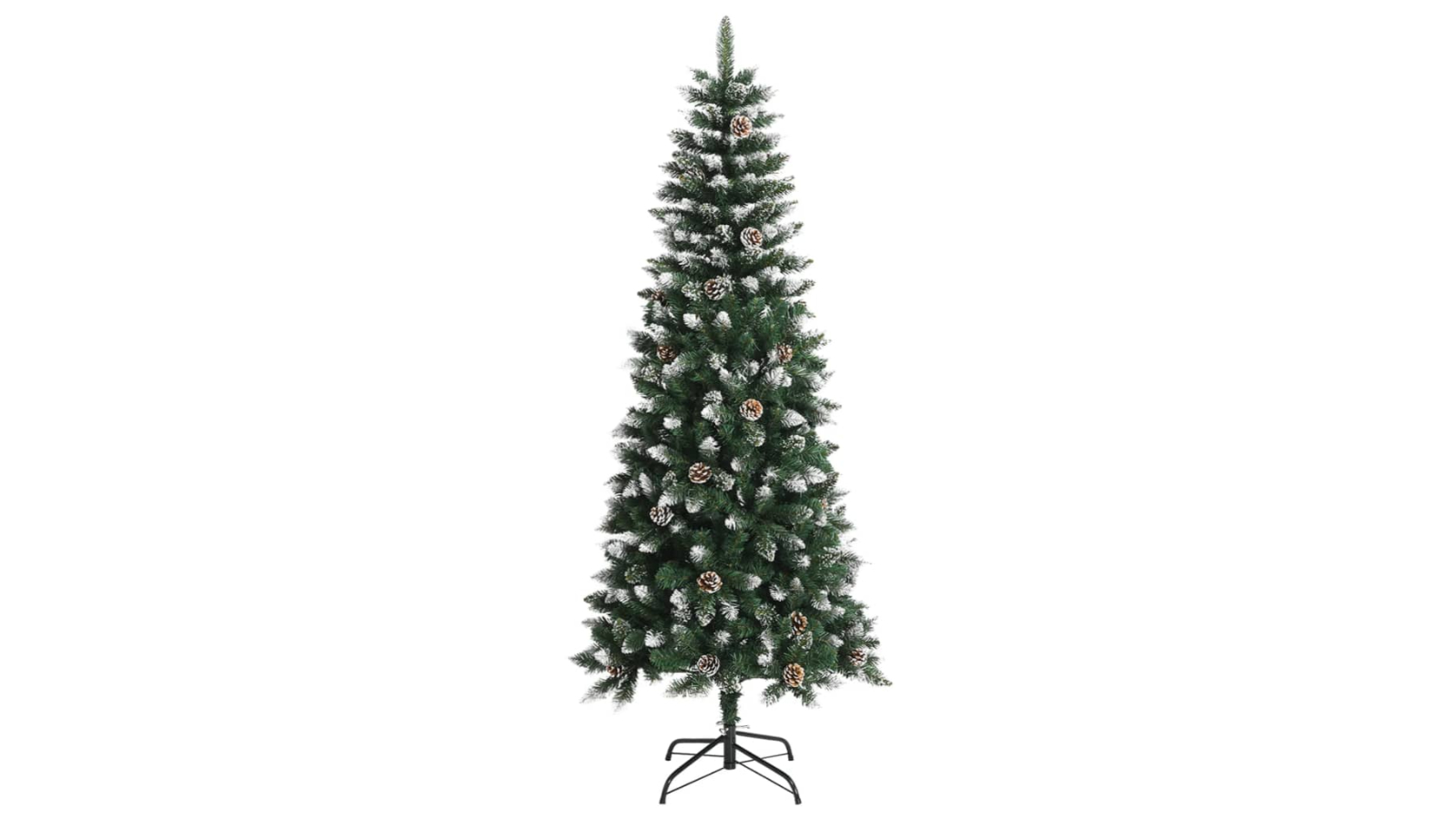 vidaXL Artificial Green PVC Christmas Tree with Stand - 180cm
