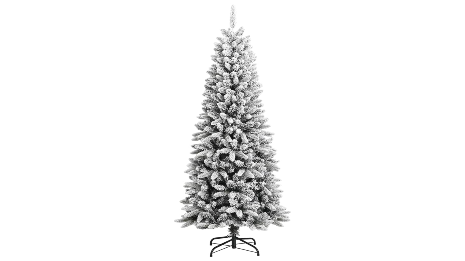 vidaXL Artificial Christmas Tree with Flocked Snow PVC and PE - 150cm