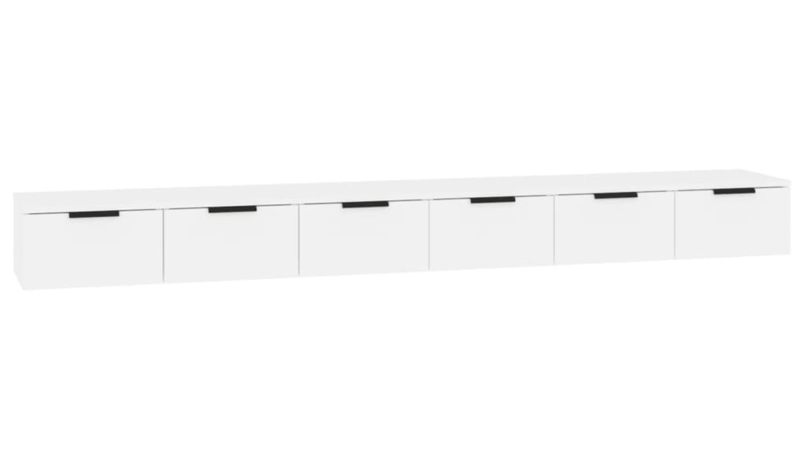 vidaXL 2 Piece White Engineered Wood 102 x 30 x 20cm Wall Cabinet