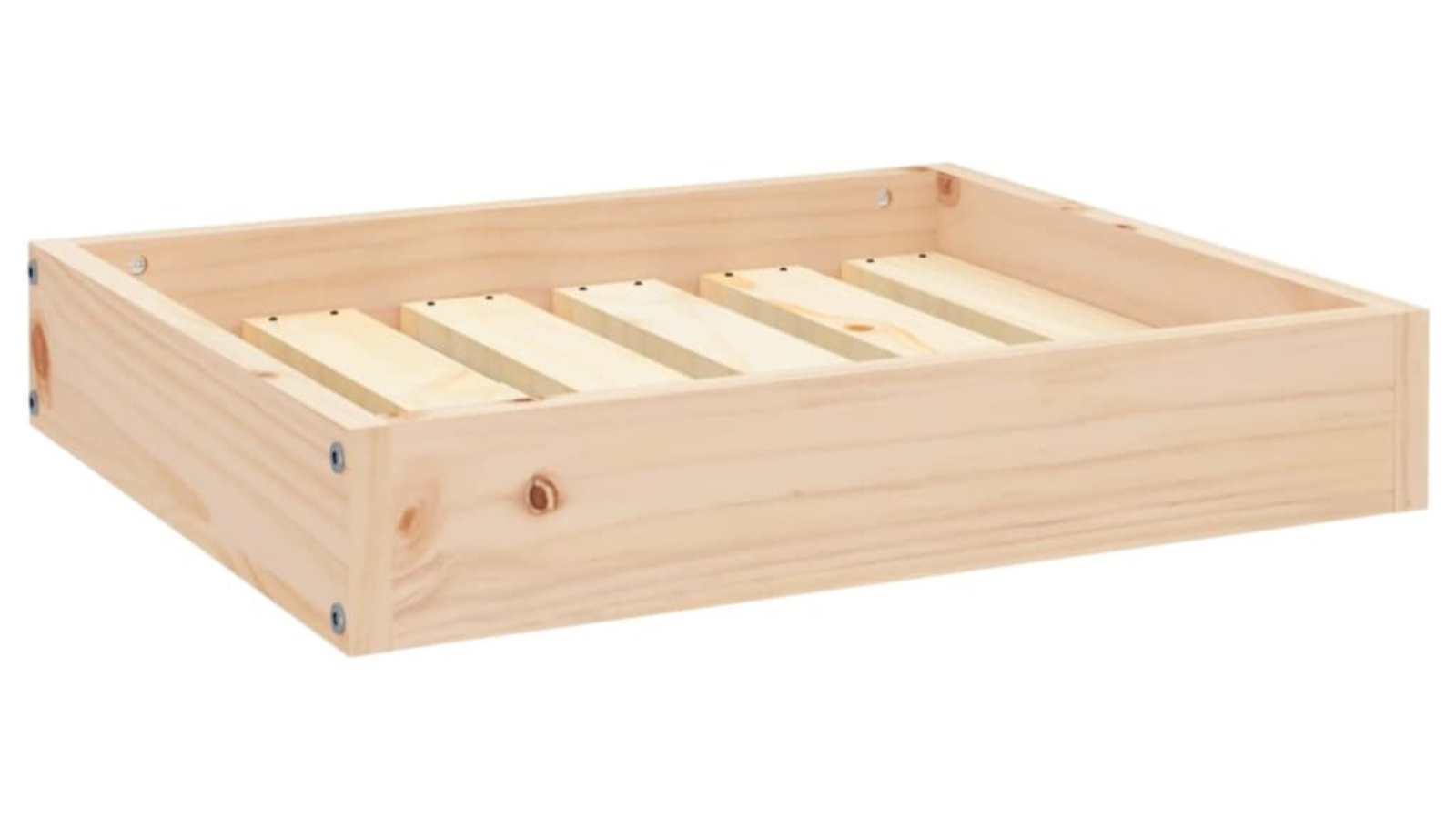 vidaXL 51.5 x 44 x 9cm Dog Bed Solid Wood - Brown