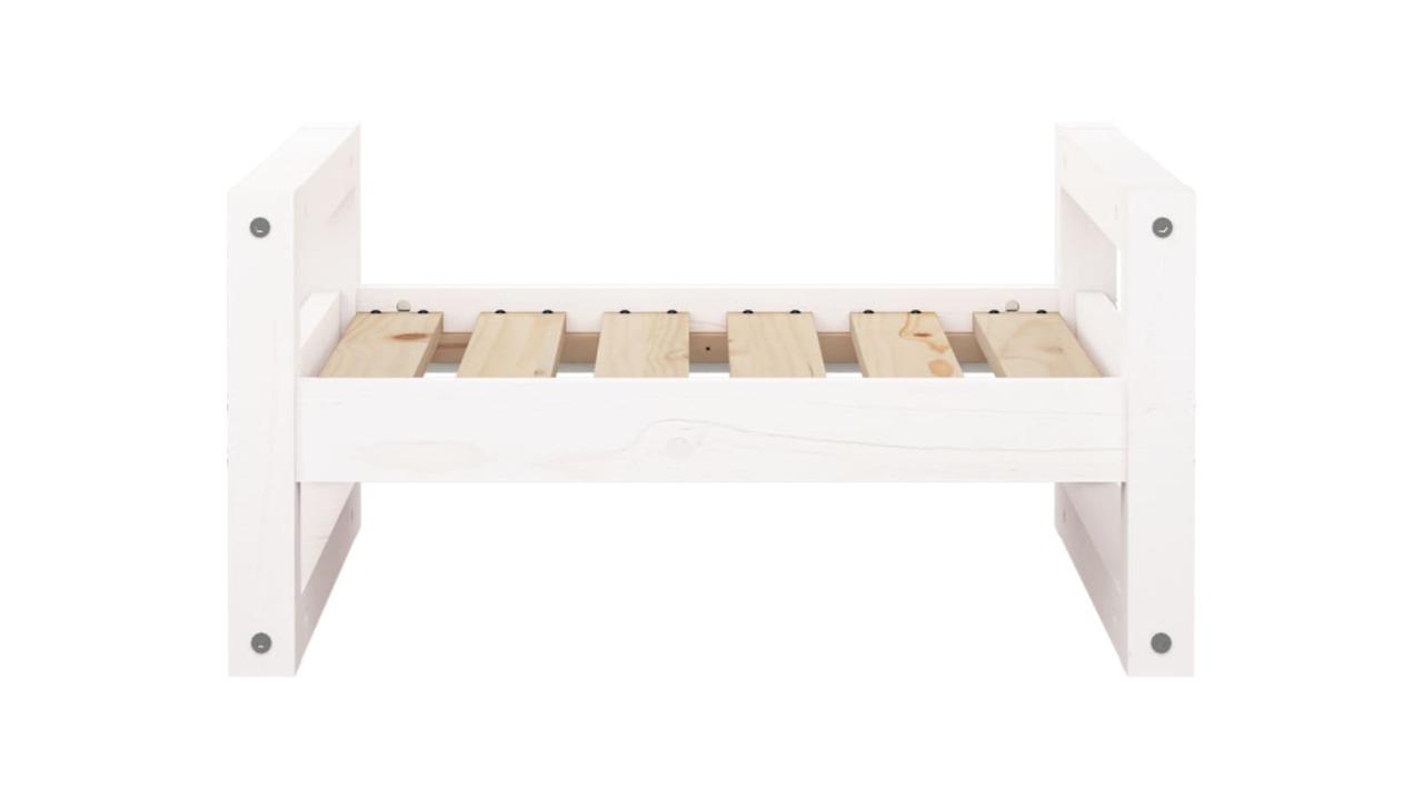 vidaXL 55.5 x 45.5 x 28cm Dog Bed - White