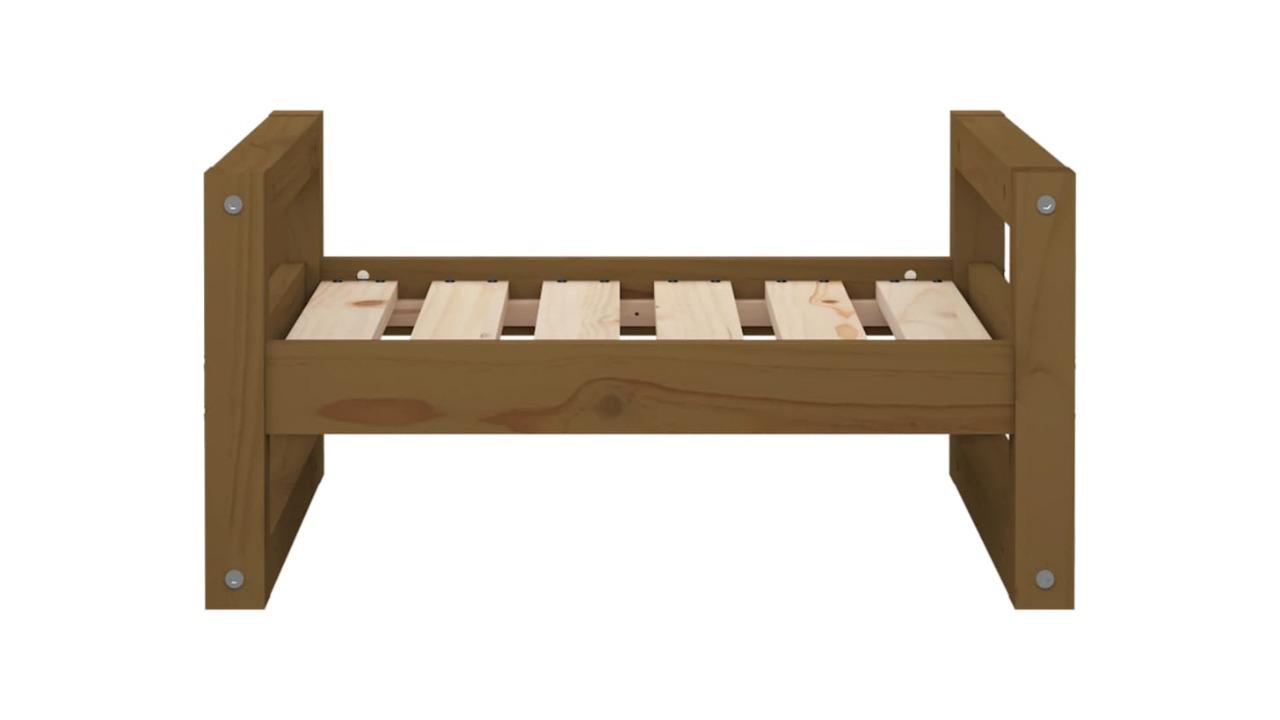 vidaXL 55.5 x 45.5 x 28cm Dog Bed - Honey Brown