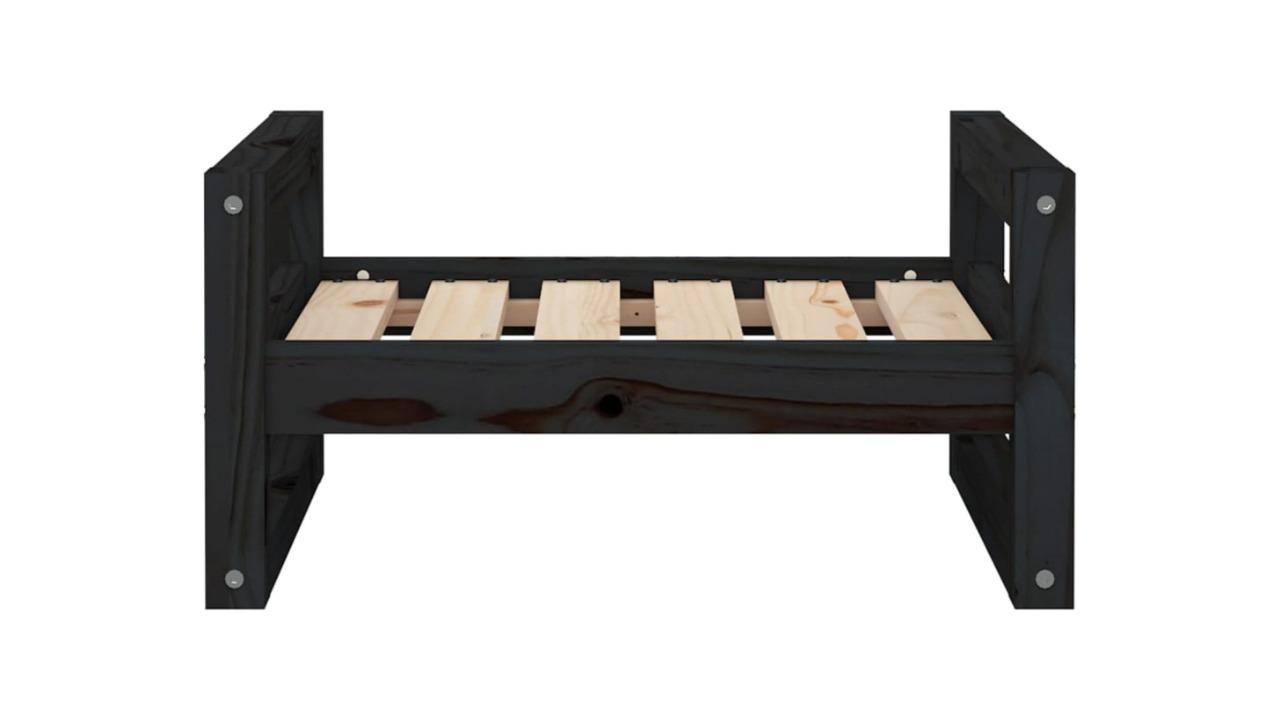 vidaXL 55.5 x 45.5 x 28cm Dog Bed - Black