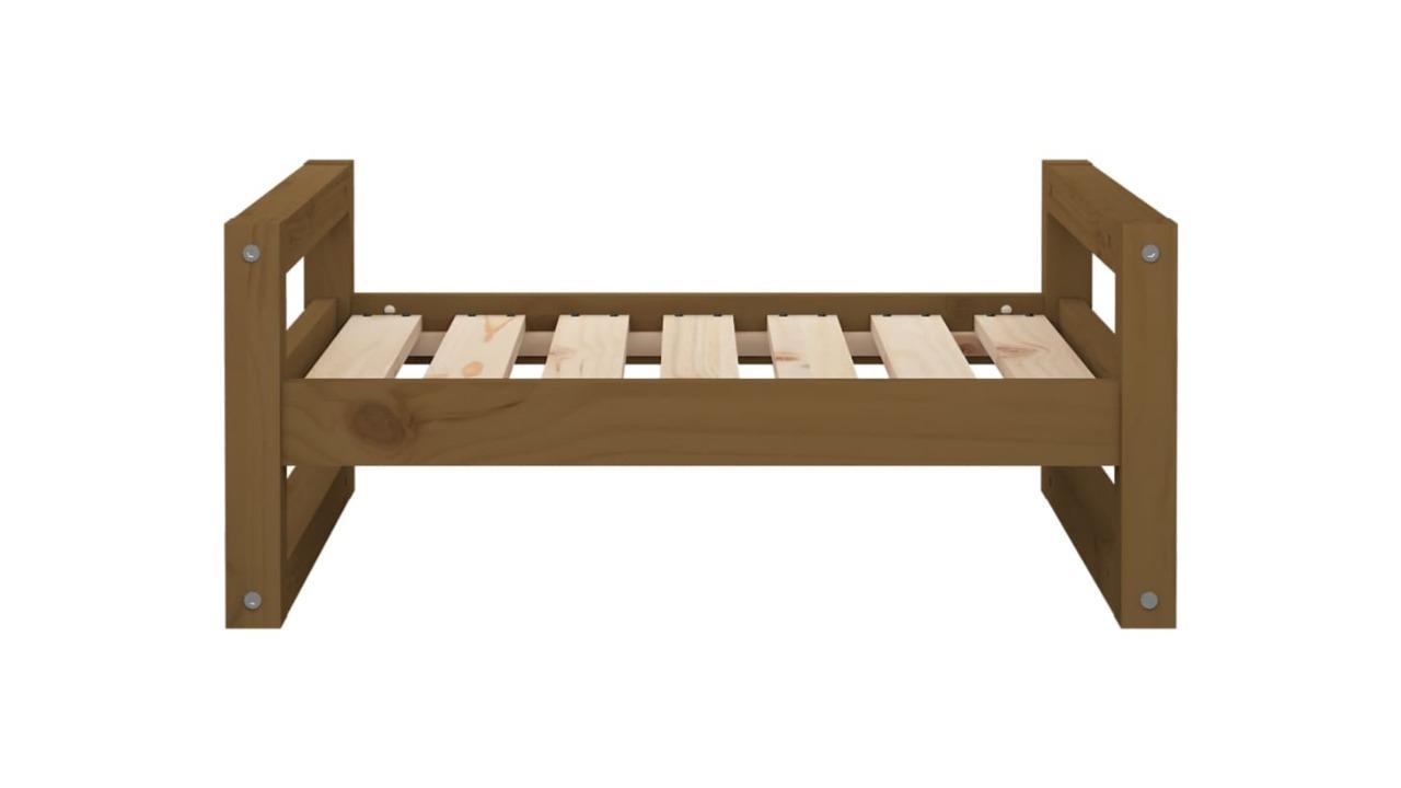 vidaXL 65.5 x 50.5 x 28cm Dog Bed - Honey Brown 