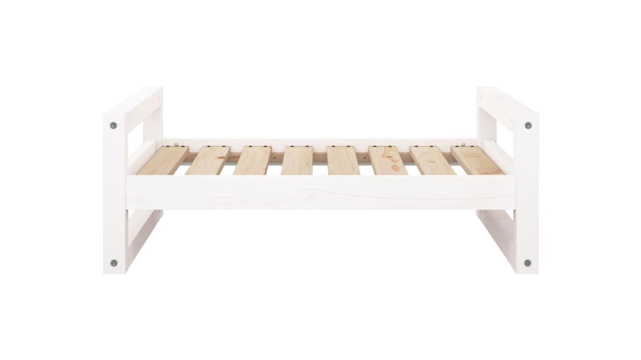 vidaXL 75.5 x 55.5 x 28cm Dog Bed - White