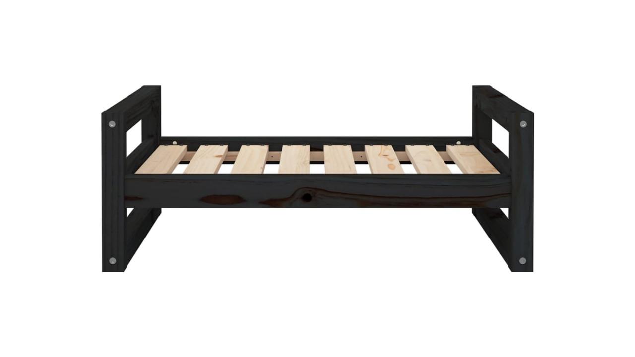 vidaXL 65.5 x 50.5 x 28cm Dog Bed - Black 