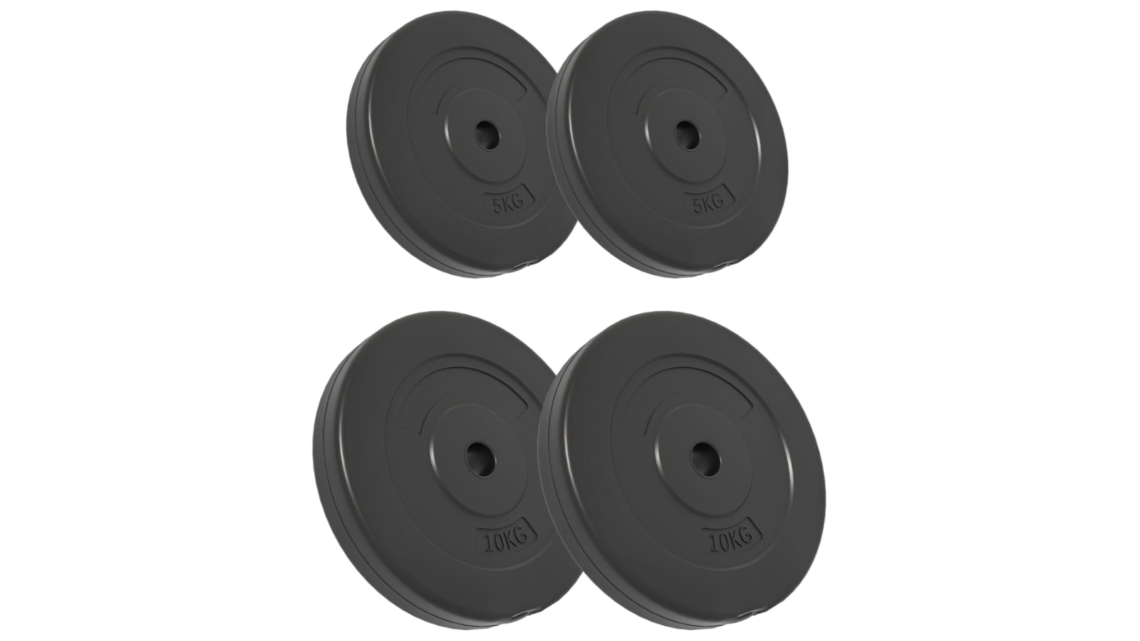 vidaXL 4 Piece Cement Weight Plate 30kg