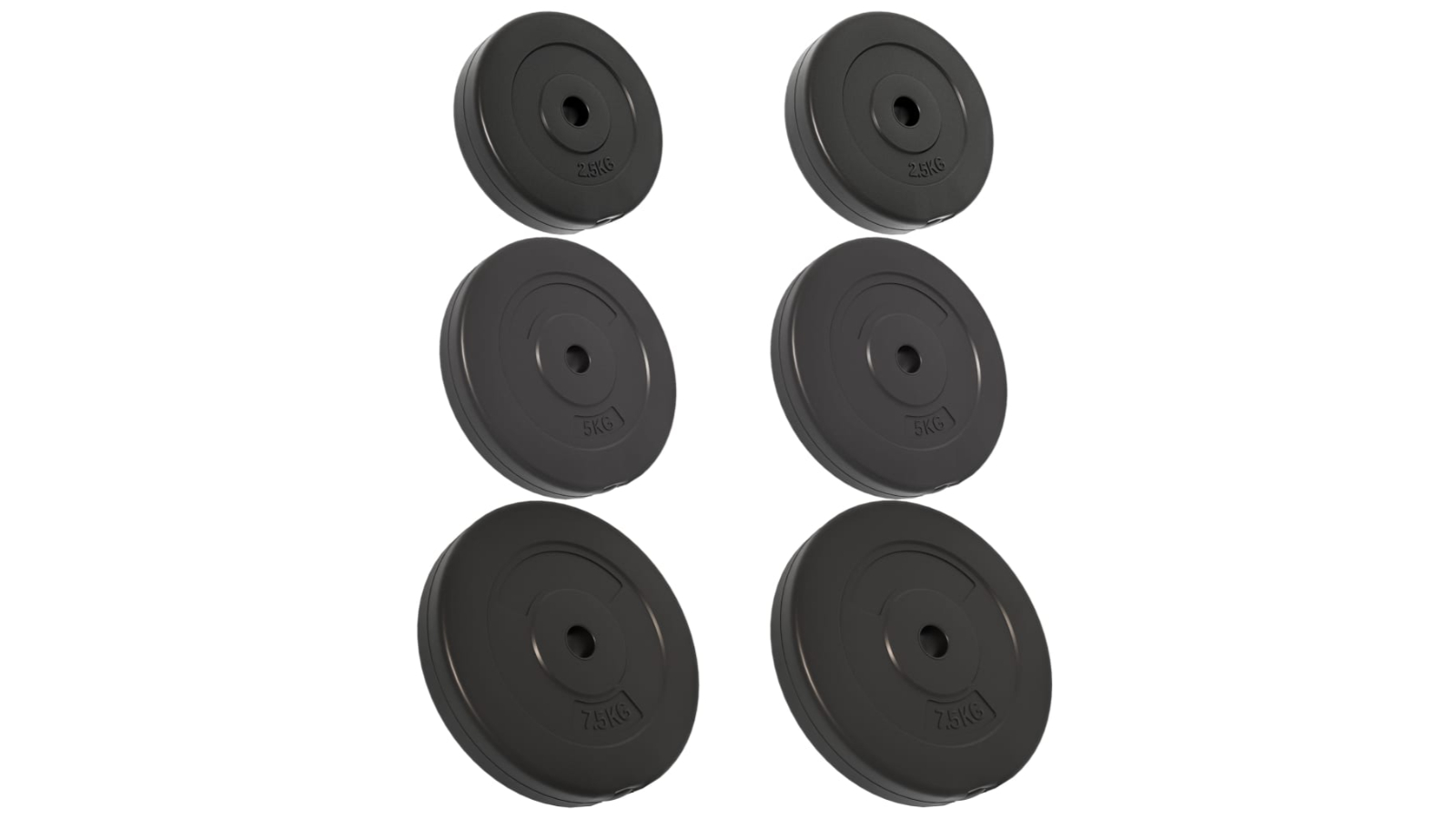 vidaXL 6 Piece Cement Weight Plate 30kg