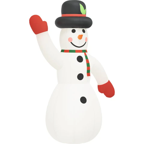 vidaXL Christmas Inflatable Snowman with LEDs - 1000cm
