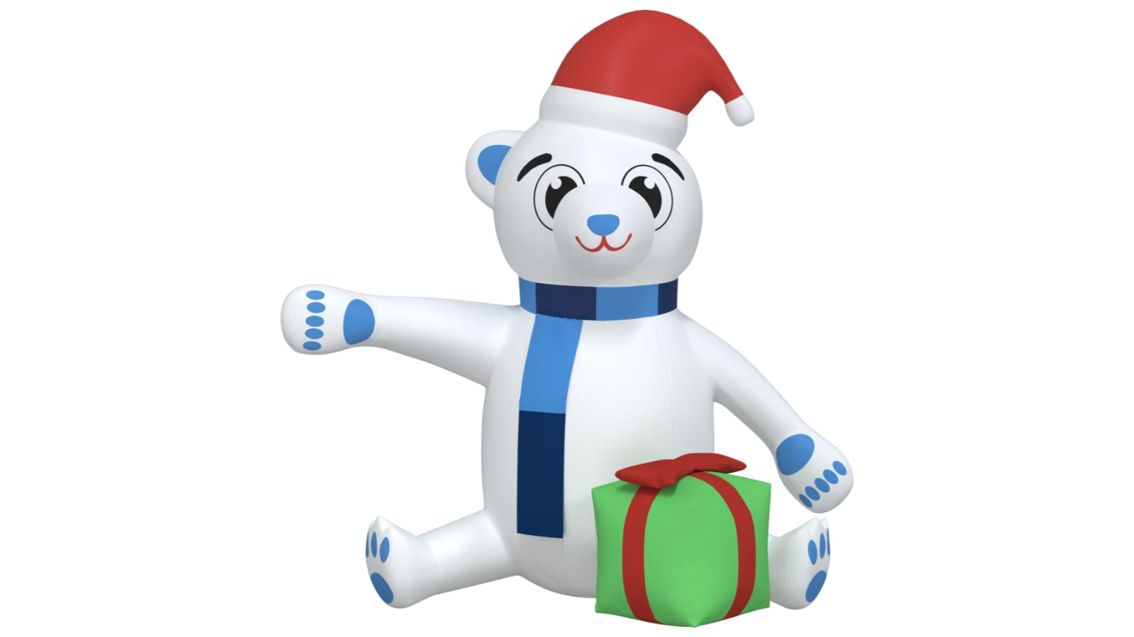 vidaXL Christmas Inflatable Teddy Bear LED - 240cm