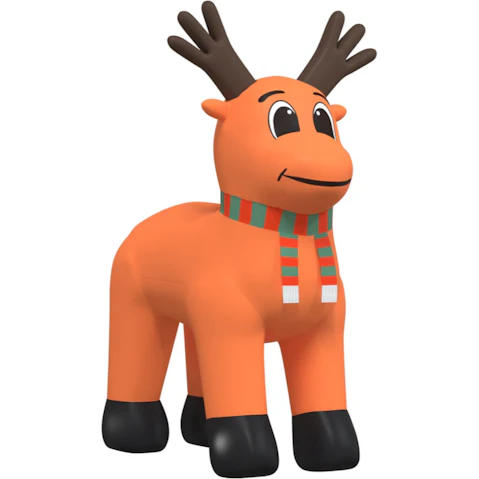 vidaXL Christmas Inflatable Reindeer with LED - 500cm