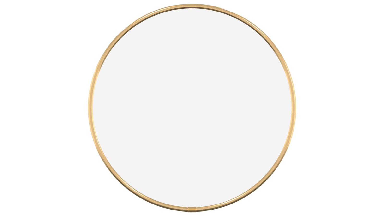 vidaXL Gold Round 30cm Wall Mirror