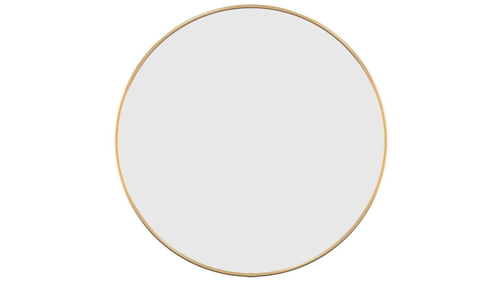 vidaXL Gold 50cm Round Wall Mirror