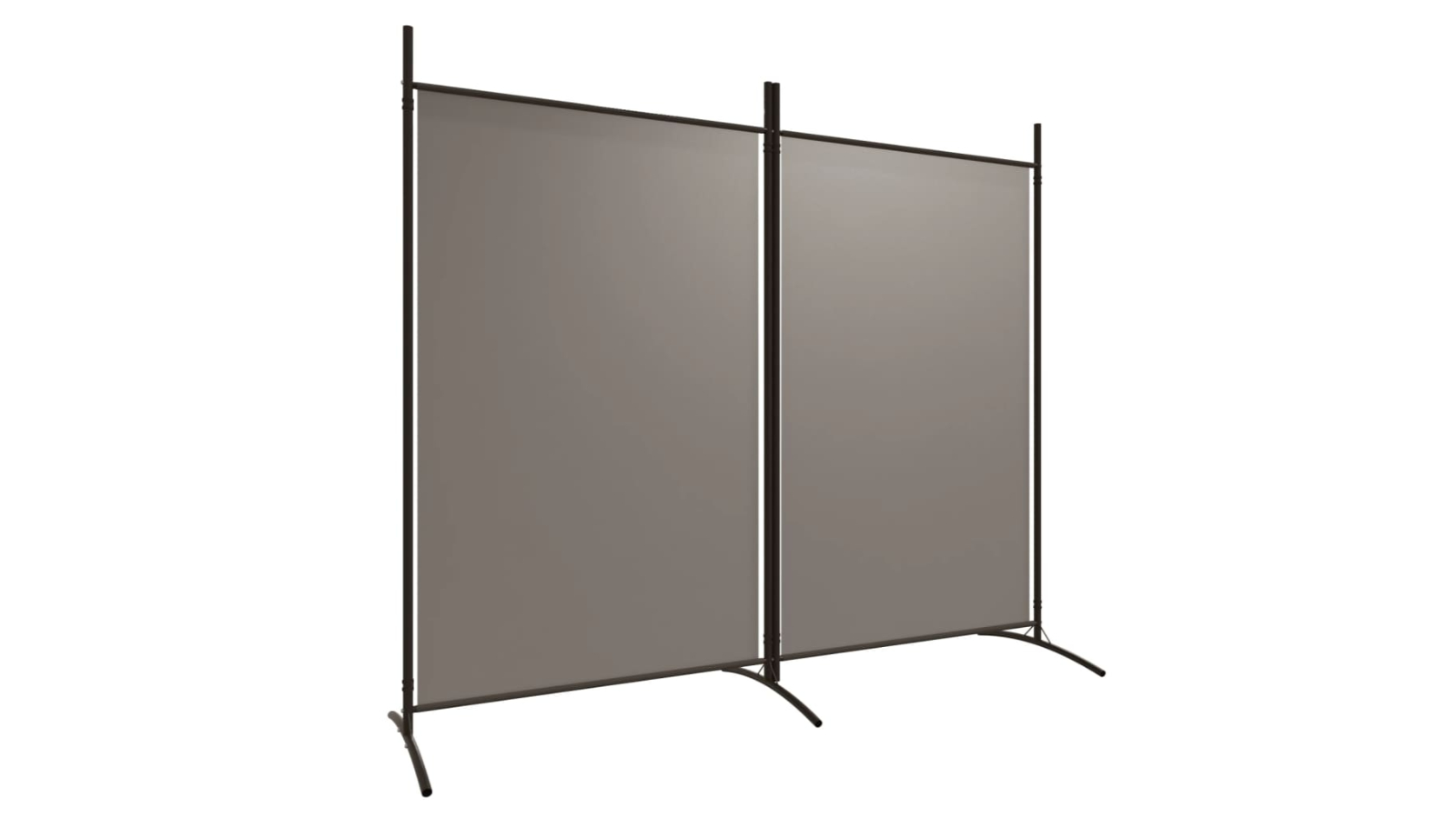 vidaXL 2-Panel Anthracite Fabric 175 x 180cm Room Divider