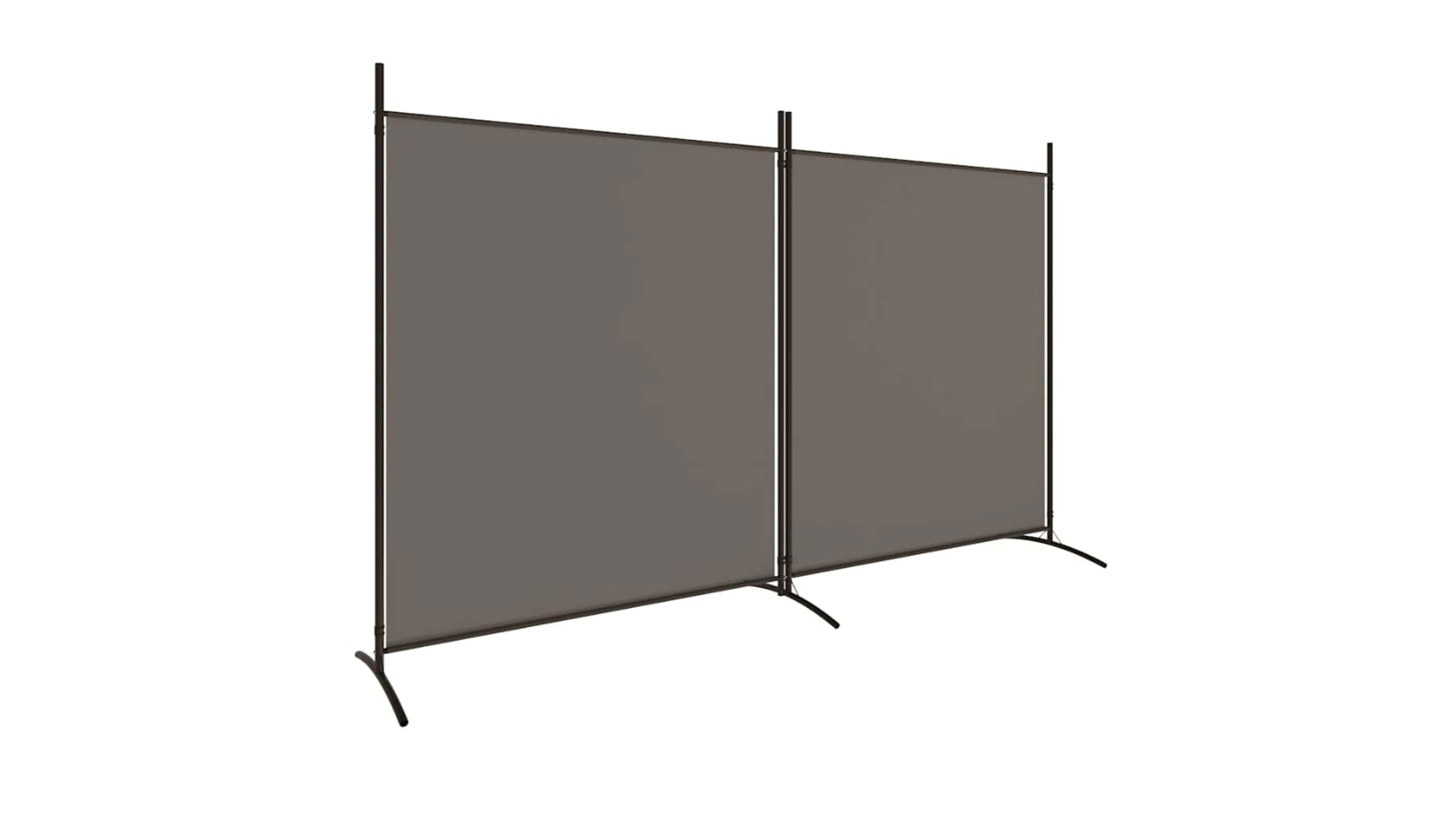 vidaXL 2-Panel Anthracite Fabric 348 x 180cm Room Divider