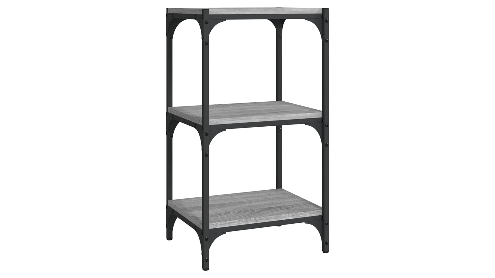vidaXL Grey Sonoma Engineered Wood and Steel 40 x 33 x 70.5cm Book Cabinet