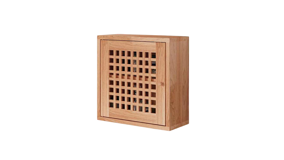 vidaXL Solid Walnut Wood 42 x 18 x 42cm Wall Cabinet