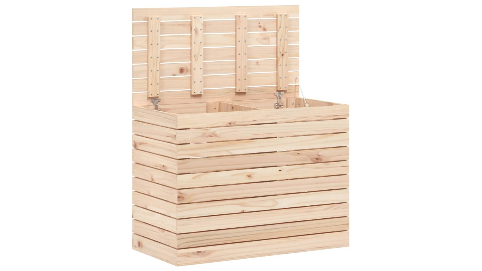 vidaXL Solid Pine Wood 88.5 x 44 x 66cm Laundry Basket