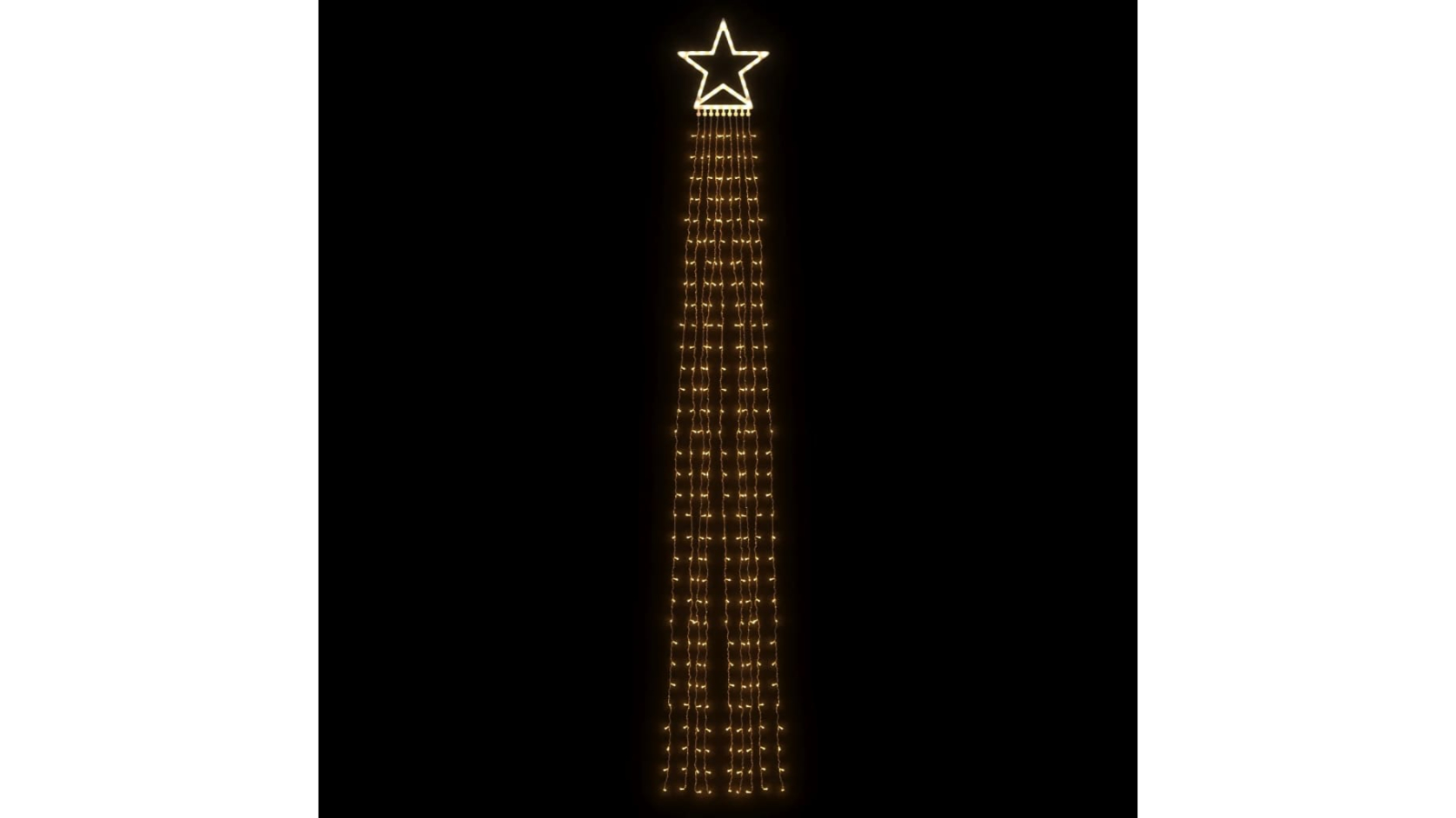 vidaXL 375cm Christmas Tree Light 320 LED - Warm White 
