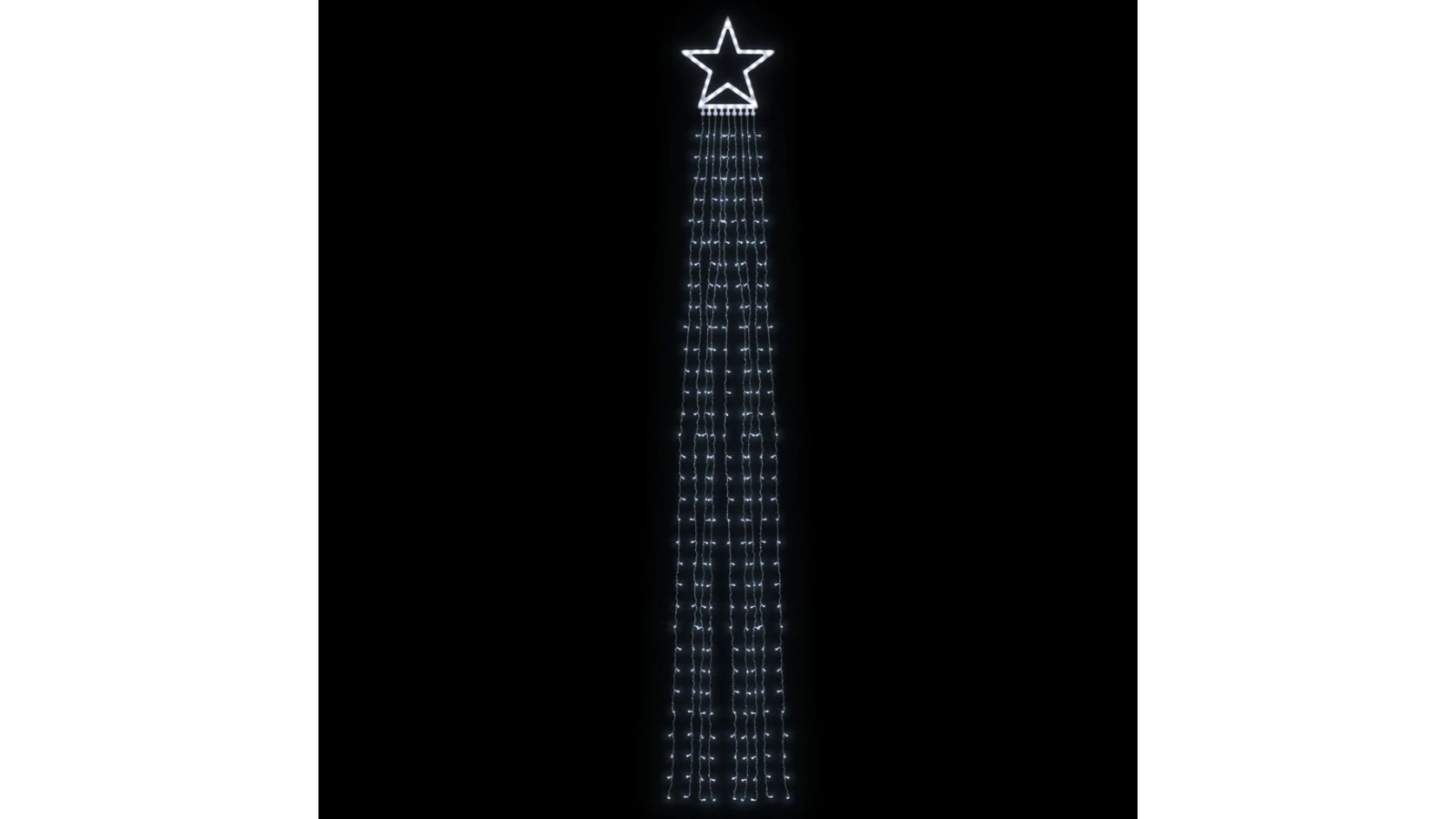 vidaXL 375cm Christmas Tree Light 320 LED - Cold White