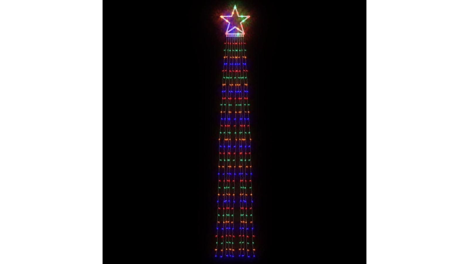 vidaXL 375cm Christmas Tree Light 320 LED - Colourful 