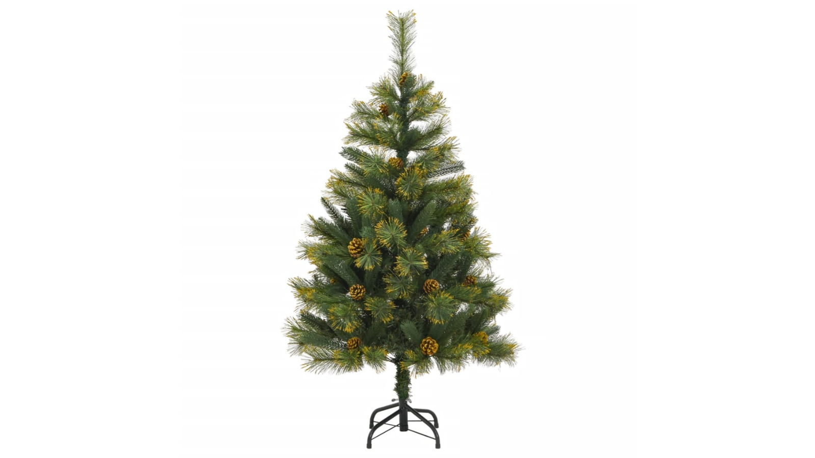 vidaXL 150cm Artificial Hinged Christmas Tree with Cone